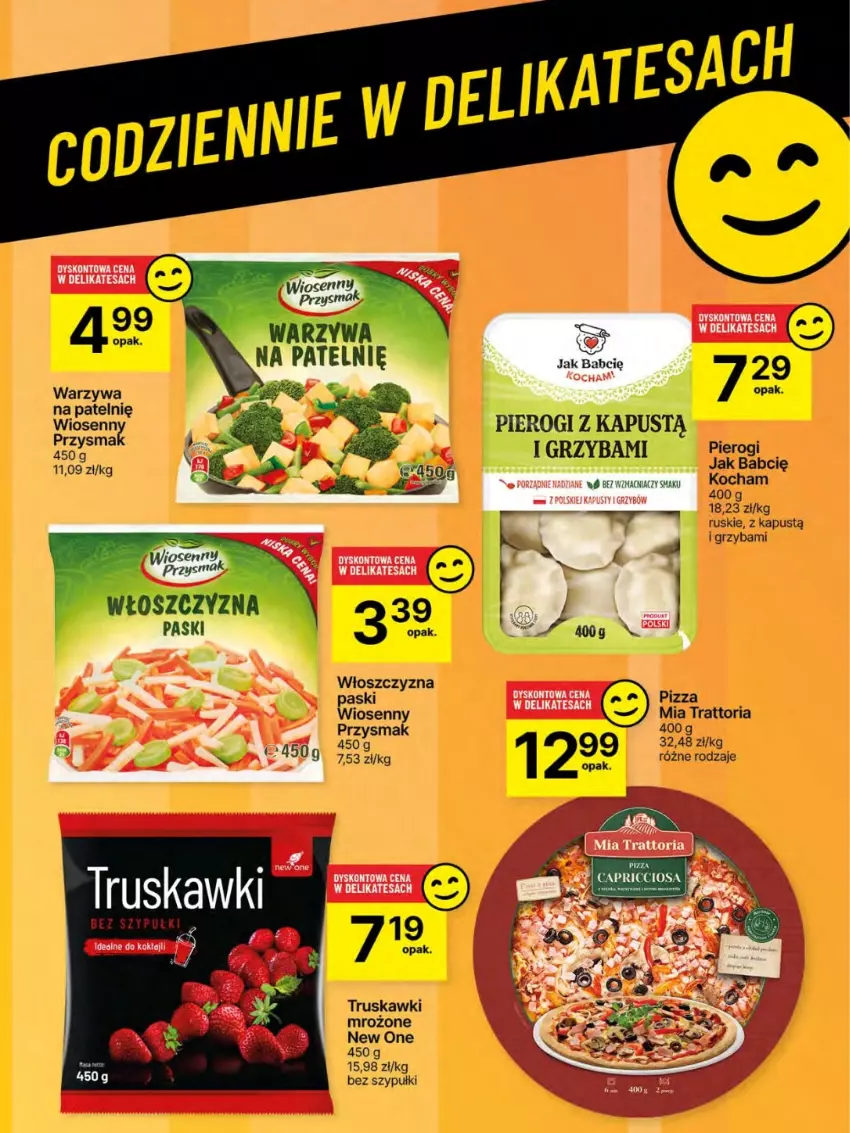 Gazetka promocyjna Delikatesy Centrum - Franczyza DC24 Czwartek - ważna 12.06 do 18.06.2025 - strona 55 - produkty: Bell, Bella, Kapustą, Koc, Pierogi, Pizza, Truskawki, Warzywa