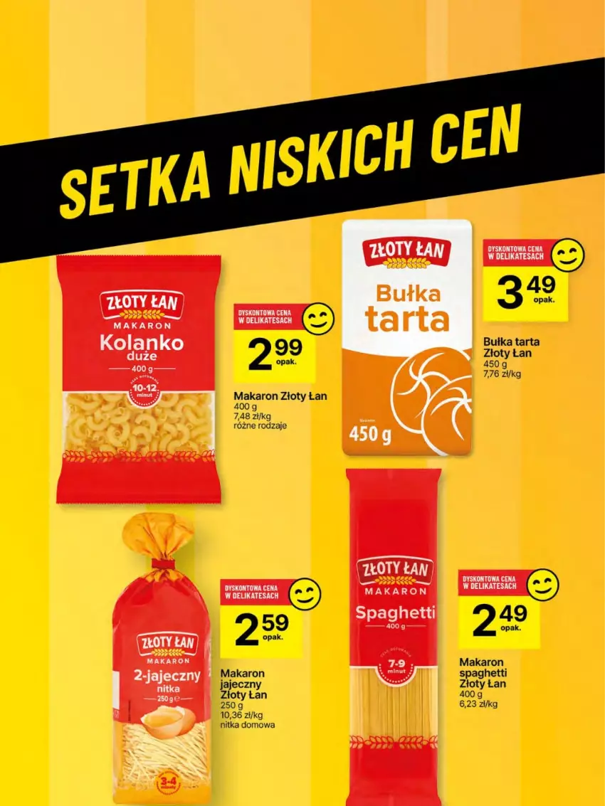 Gazetka promocyjna Delikatesy Centrum - Franczyza DC24 Czwartek - ważna 12.06 do 18.06.2025 - strona 56 - produkty: Bułka, Bułka tarta, Makaron, Spaghetti, Tarta