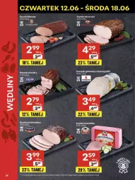 Gazetka promocyjna Delikatesy Centrum - Franczyza DC24 Czwartek - Gazetka - ważna od 18.06 do 18.06.2025 - strona 24 - produkty: Kurczak, Kurczak gotowany, Szynka, Boczek