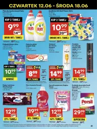Gazetka promocyjna Delikatesy Centrum - Franczyza DC24 Czwartek - Gazetka - ważna od 18.06 do 18.06.2025 - strona 41 - produkty: Płyn do prania, Colgate Total, Rum, Gin, Do mycia naczyń, Pantene, Papier, Bref, Persil, Pasta do zębów, Płyn do mycia naczyń, Taft, Papier toaletowy, Lack, Ręcznik, Always, Szampon, Podpaski, Perwoll, Fairy, Płyn do mycia, Colgate, Always Ultra, Lakier, LG, Fa