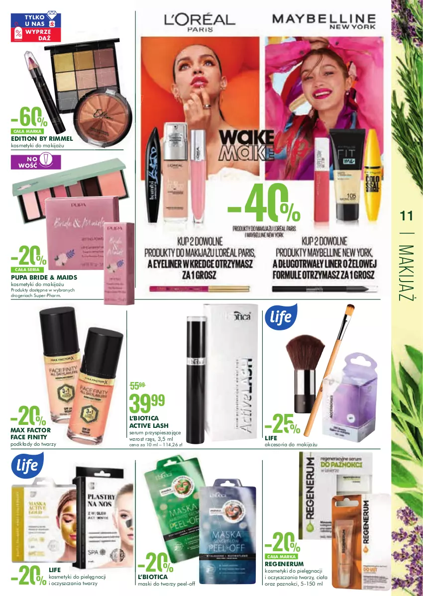 Gazetka promocyjna Super Pharm - Gazetka - ważna 12.08 do 26.08.2021 - strona 11 - produkty: Fa, Kosmetyki do pielęgnacji, Makijaż, Max Factor, Podkład, Pupa, Rum, Ser, Serum