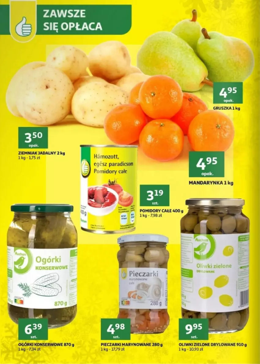 Gazetka promocyjna Auchan - ważna 20.12 do 23.12.2023 - strona 10 - produkty: Ogórki konserwowe, Oliwki, Oliwki zielone, Piec, Ser