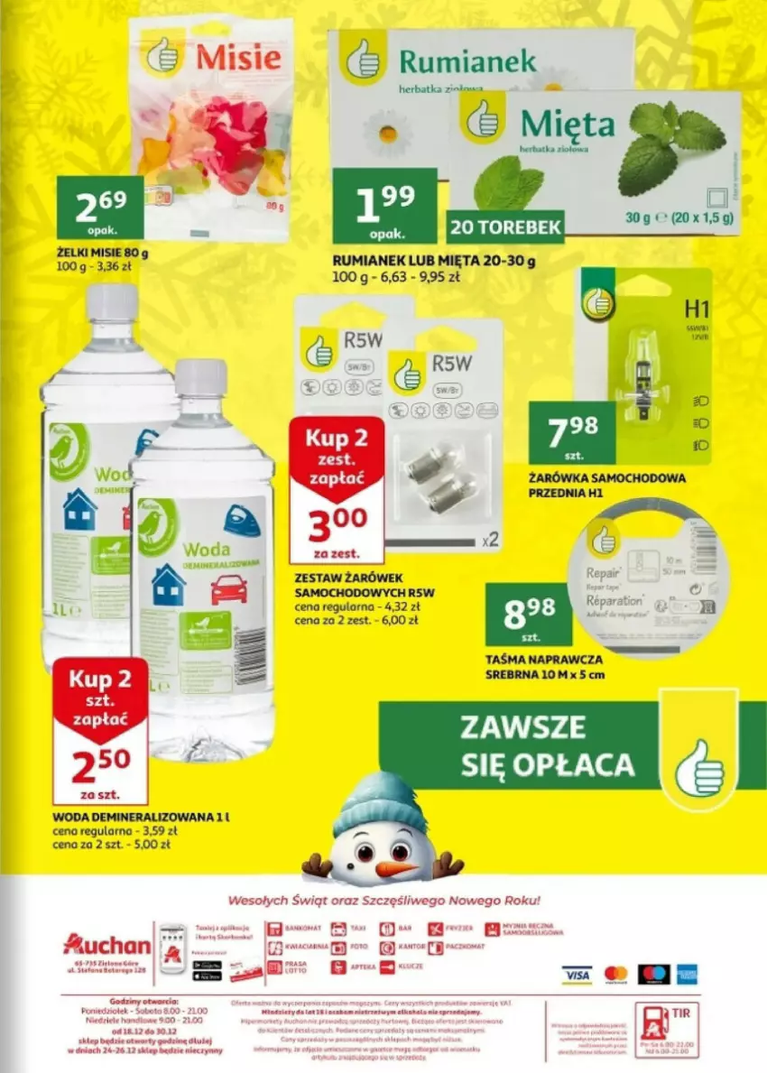 Gazetka promocyjna Auchan - ważna 20.12 do 23.12.2023 - strona 14 - produkty: Fa, Kozaki, LG, Mięta, Rum, Ser, Taśma naprawcza, Wagi, Woda