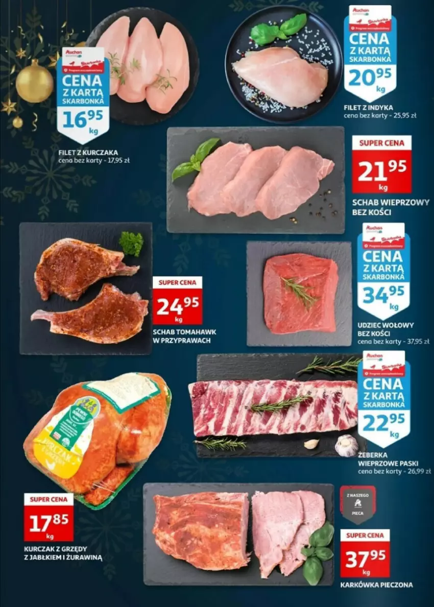 Gazetka promocyjna Auchan - ważna 20.12 do 23.12.2023 - strona 16 - produkty: Kurczak, Piec, Schab wieprzowy