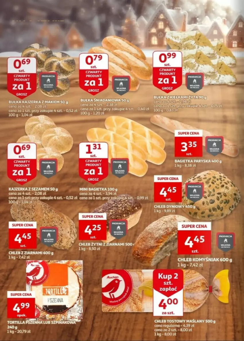 Gazetka promocyjna Auchan - ważna 20.12 do 23.12.2023 - strona 20 - produkty: Bułka, Chleb, Fa, Kajzerka, Sezam