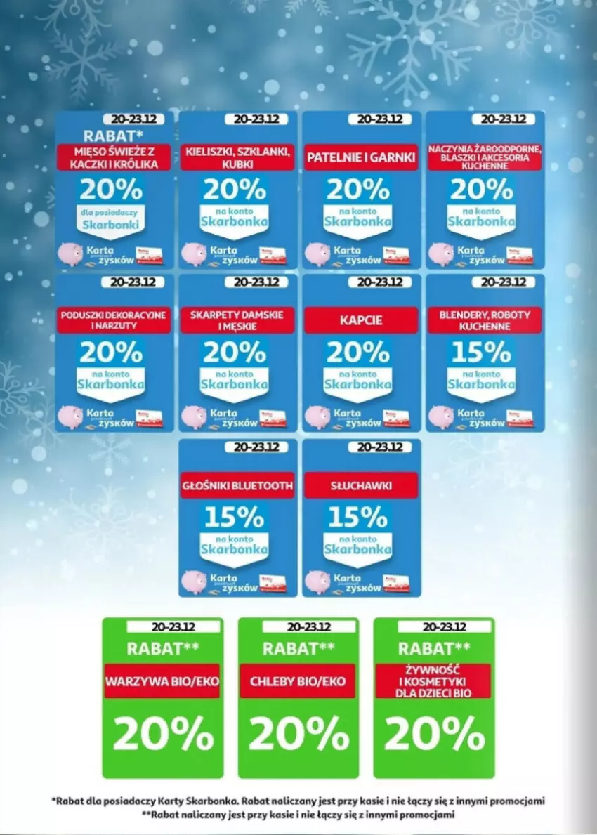 Gazetka promocyjna Auchan - ważna 20.12 do 23.12.2023 - strona 8 - produkty: Chleb, Dzieci, Głośnik, Karp, Królik, Mięso, Warzywa