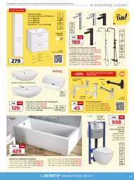 Gazetka promocyjna Komfort - Gazetka - ważna od 25.03 do 25.03.2025 - strona 33 - produkty: Bateria umywalkowa, Zestaw podtynkowy WC, Słupek, Wanna, Szafka, Syfon, Bateria, Umywalka