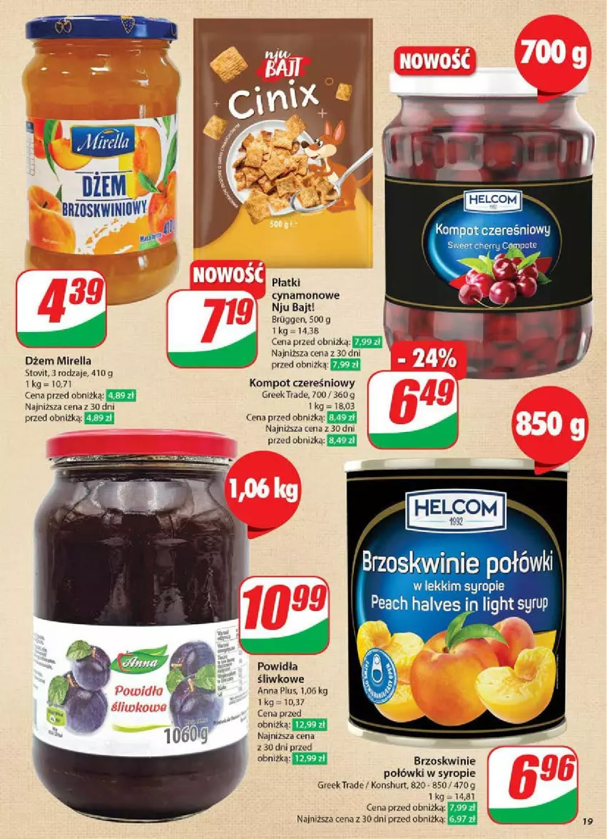 Gazetka promocyjna Dino - ważna 12.02 do 18.02.2025 - strona 11 - produkty: Brzoskwinie, Dżem, HELCOM, Syrop