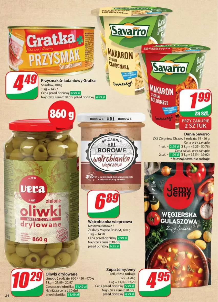 Gazetka promocyjna Dino - ważna 12.02 do 18.02.2025 - strona 17 - produkty: Bianka, Danio, Gra, Oliwki, Savarro, Ser, Sok, Sokołów, Szubryt, Zupa