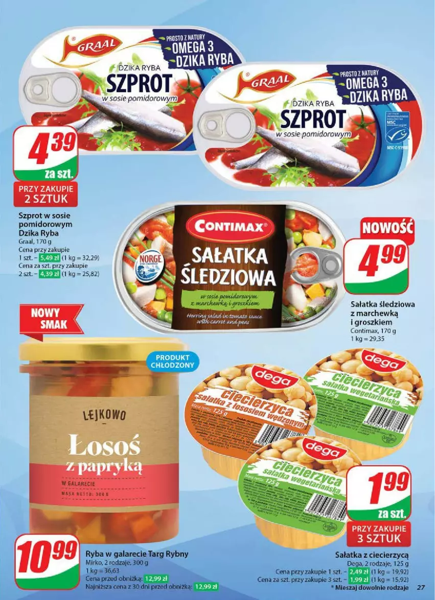 Gazetka promocyjna Dino - ważna 12.02 do 18.02.2025 - strona 20 - produkty: Gra, Graal, Ryba, Sałat, Sałatka, Sos, Szprot