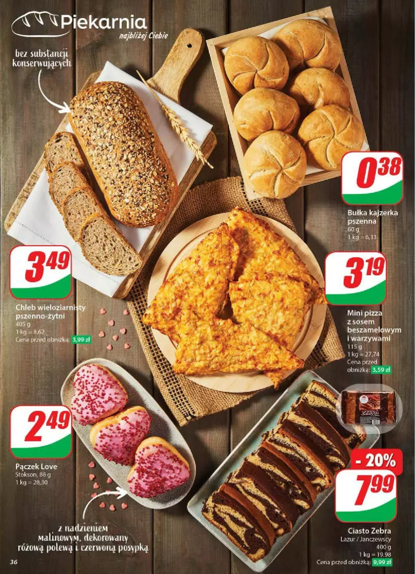 Gazetka promocyjna Dino - ważna 12.02 do 18.02.2025 - strona 30 - produkty: Bułka, JBL, Kajzerka, Kajzerka pszenna, Lazur, Pizza