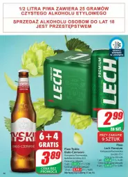 Gazetka promocyjna Dino - Gazetka - ważna od 18.02 do 18.02.2025 - strona 41 - produkty: Piwa, Piwo, Gra, BIC, Tyskie, Lech Premium