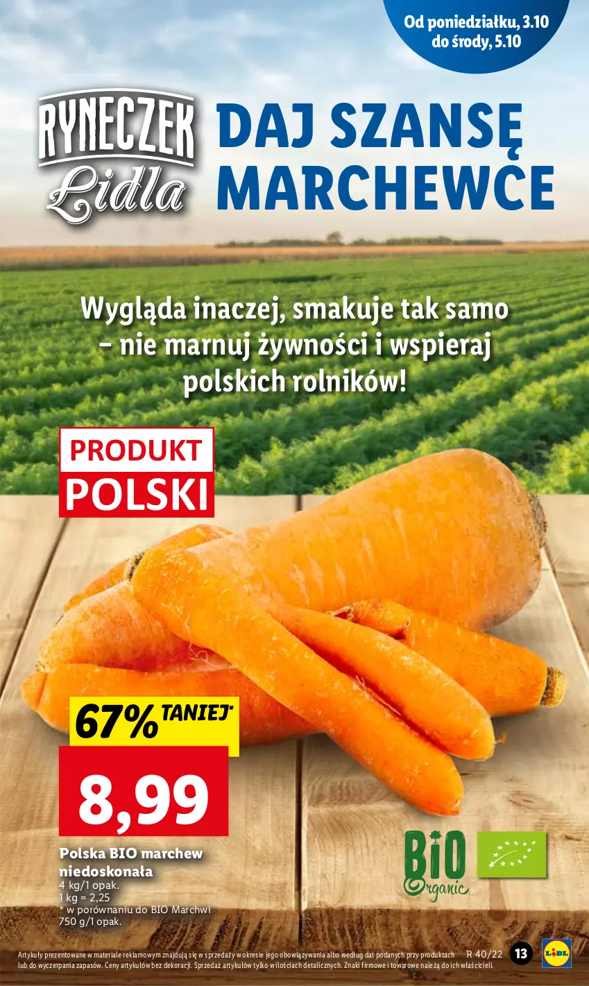 Gazetka promocyjna Lidl - GAZETKA - ważna 03.10 do 05.10.2022 - strona 13 - produkty: Por, Rolnik