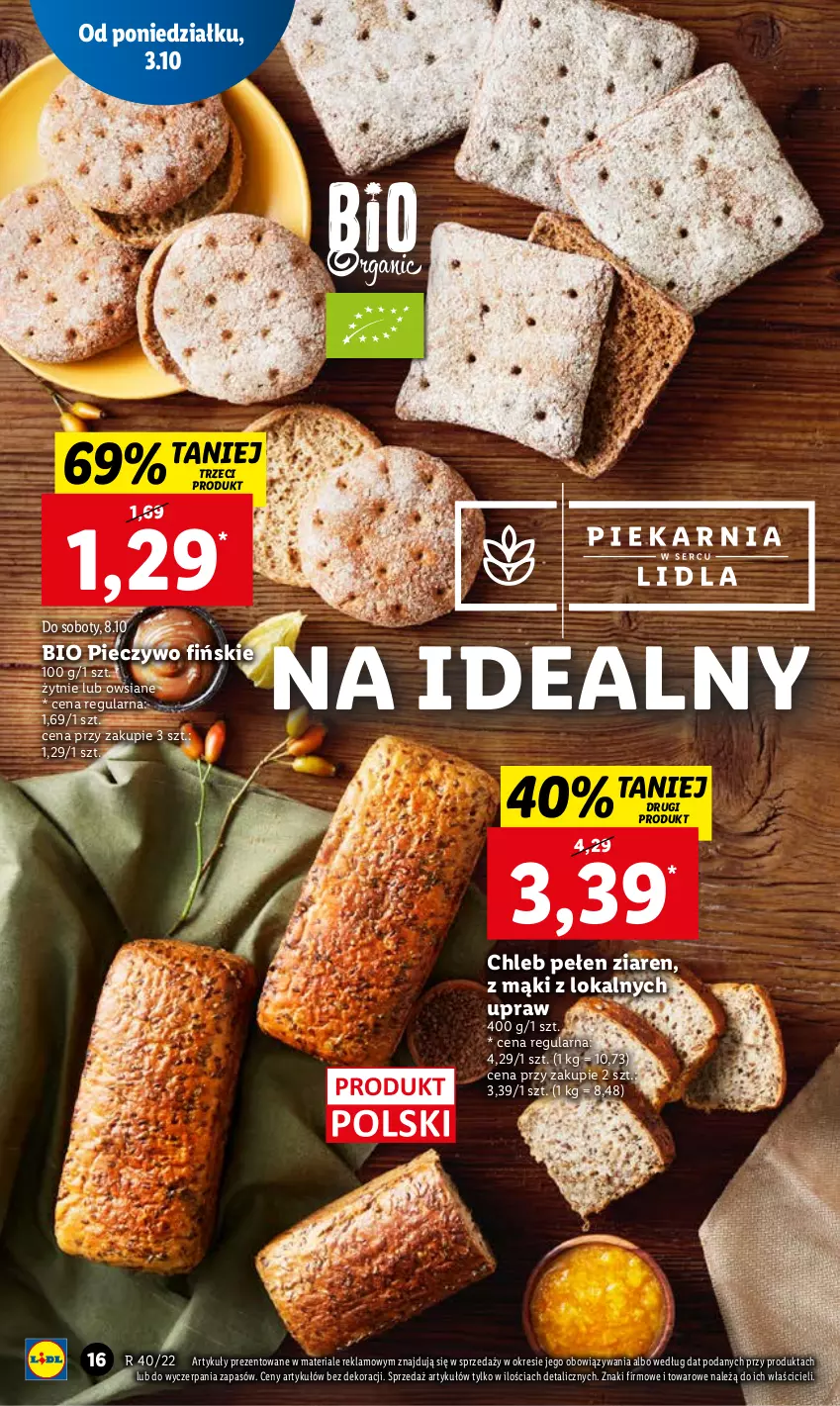 Gazetka promocyjna Lidl - GAZETKA - ważna 03.10 do 05.10.2022 - strona 20 - produkty: Chleb, Piec, Pieczywo