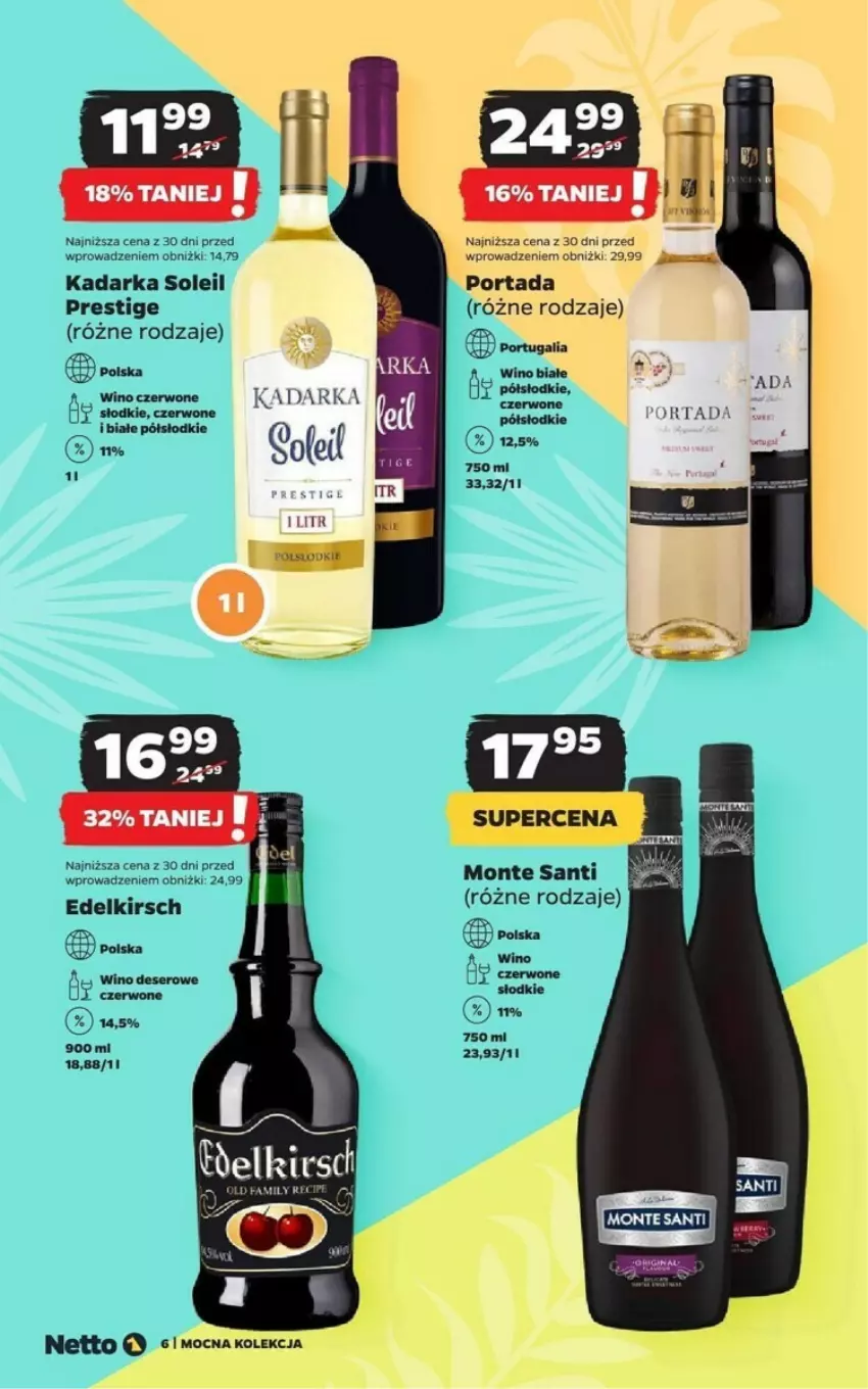 Gazetka promocyjna Netto - ważna 27.05 do 30.06.2024 - strona 17 - produkty: Deser, Monte, Monte Santi, Por, Portada, Portal, Ser, Wino