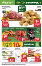 Gazetka promocyjna Stokrotka - Supermarket - Gazetka - ważna od 24.07 do 24.07.2024 - strona 1 - produkty: Warzywa, Schab Benedykta, Cukier, Jaja, Ziemniaki, Duda, Szynka, Owoce, Grill, Kiełbasa, Mięso