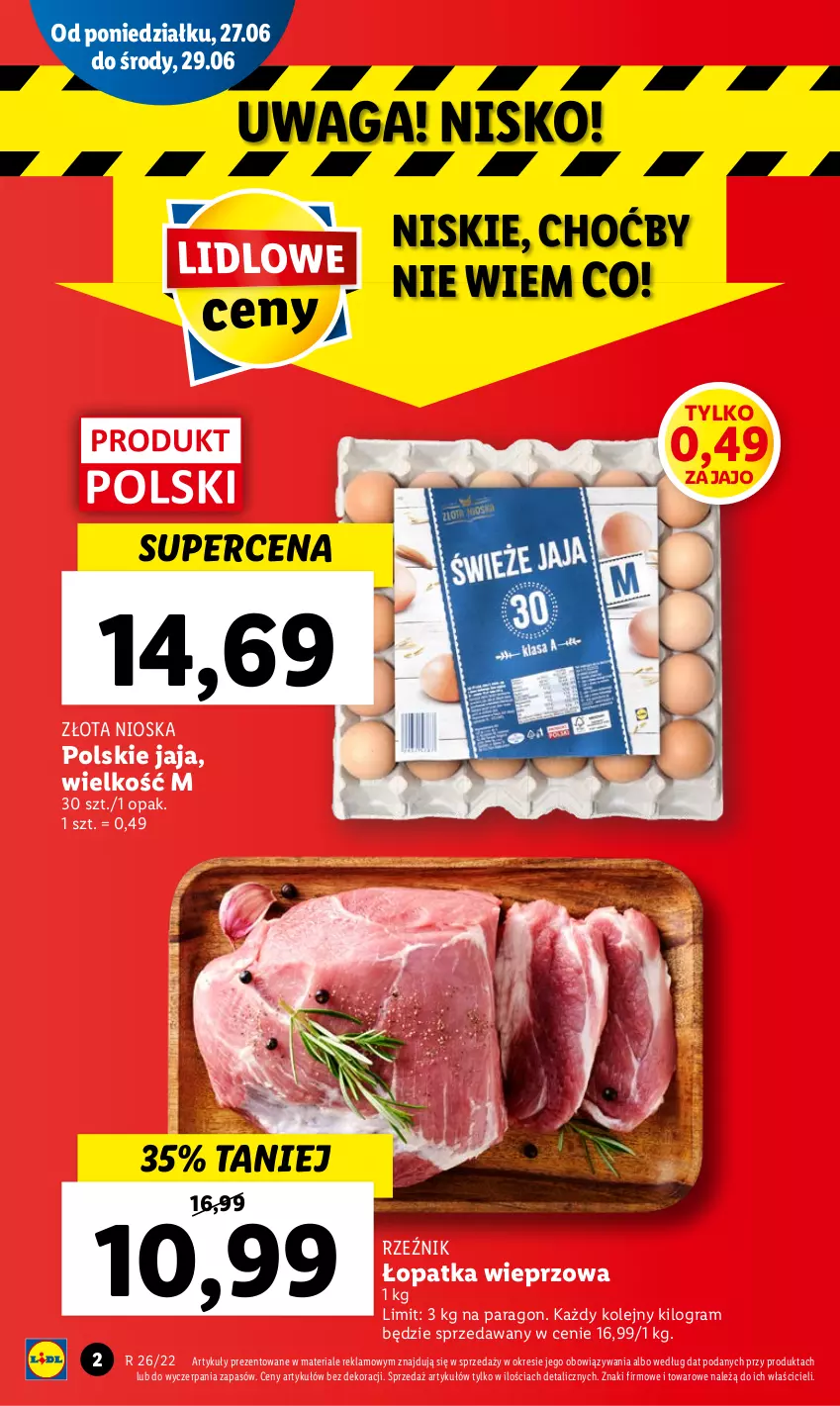 Gazetka promocyjna Lidl - GAZETKA - ważna 27.06 do 29.06.2022 - strona 2 - produkty: Gra, Jaja, Olej, Waga