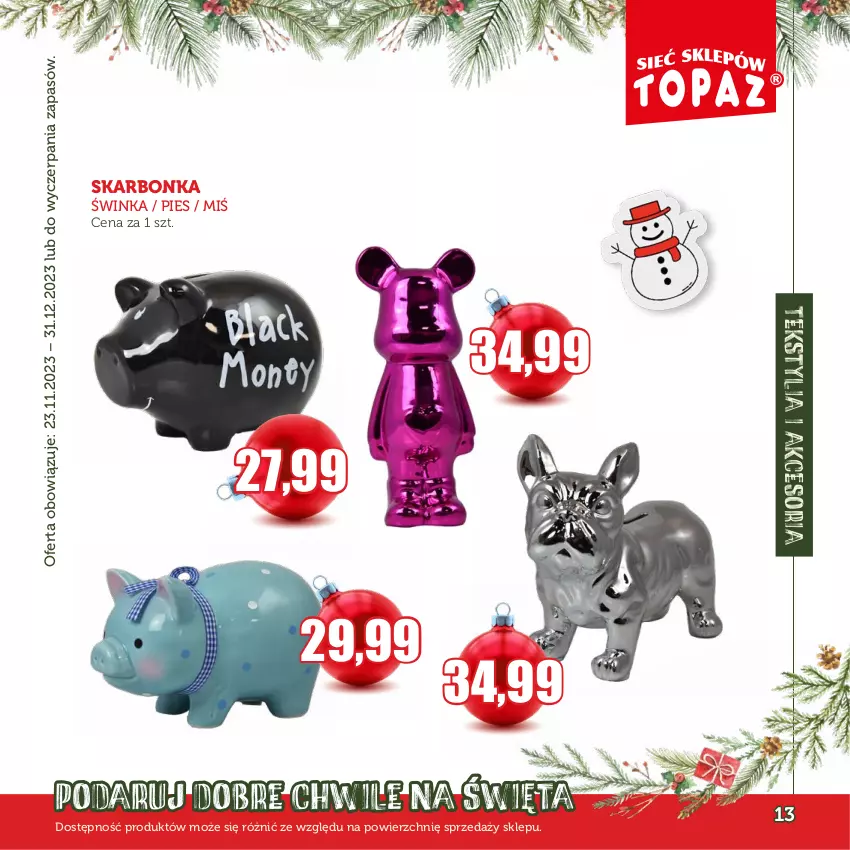 Gazetka promocyjna Topaz - Gazetka - ważna 30.11 do 31.12.2023 - strona 13 - produkty: Inka