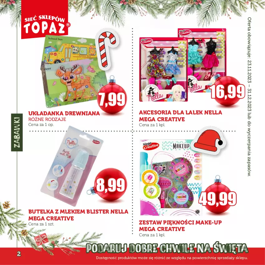 Gazetka promocyjna Topaz - Gazetka - ważna 30.11 do 31.12.2023 - strona 2 - produkty: Układanka