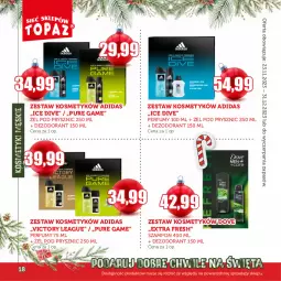 Gazetka promocyjna Topaz - Gazetka - Gazetka - ważna od 31.12 do 31.12.2023 - strona 18 - produkty: Pur, Dezodorant, Perfum, Adidas, Dove, Szampon