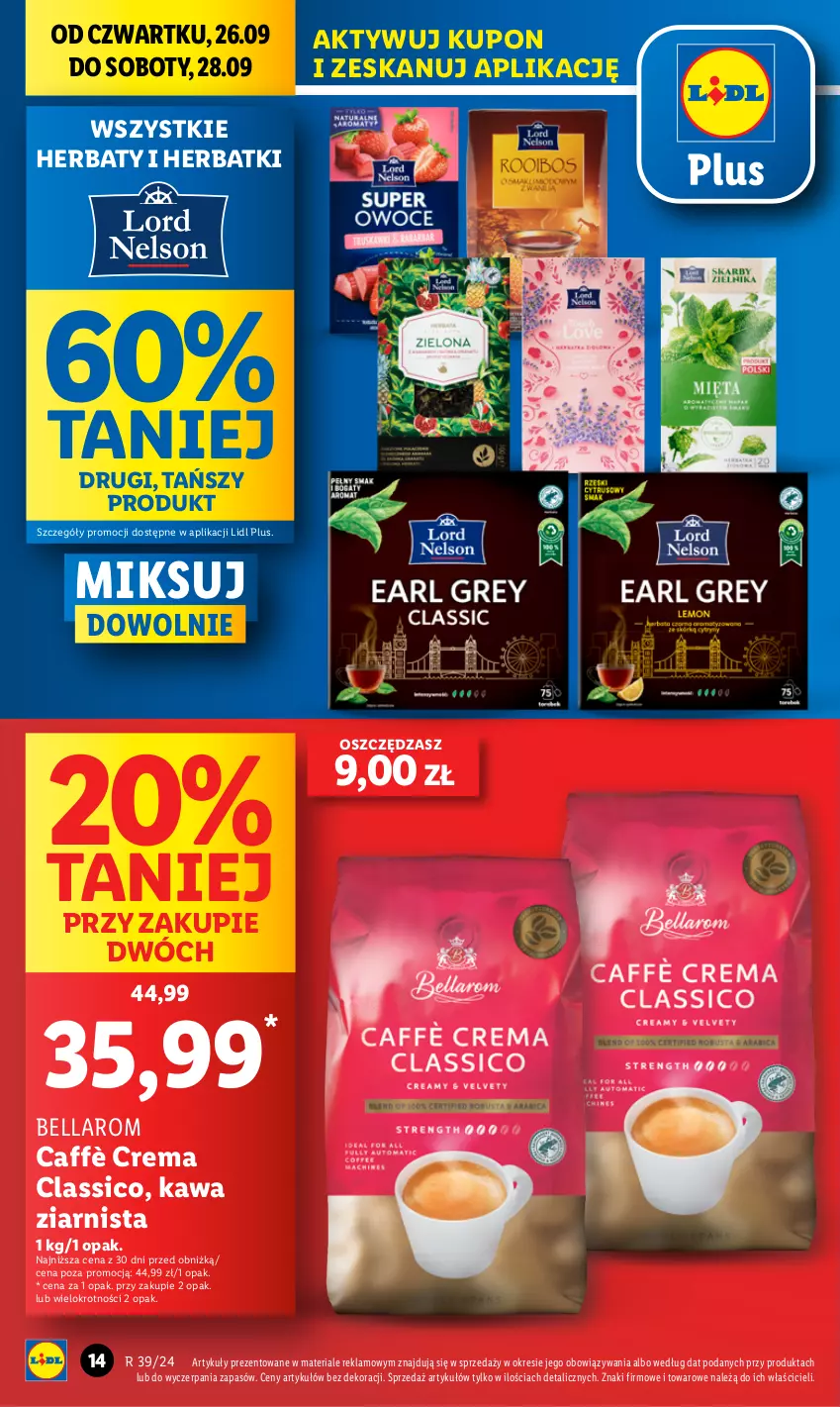 Gazetka promocyjna Lidl - GAZETKA - ważna 26.09 do 28.09.2024 - strona 16 - produkty: Bell, Bella, Kawa, Kawa ziarnista