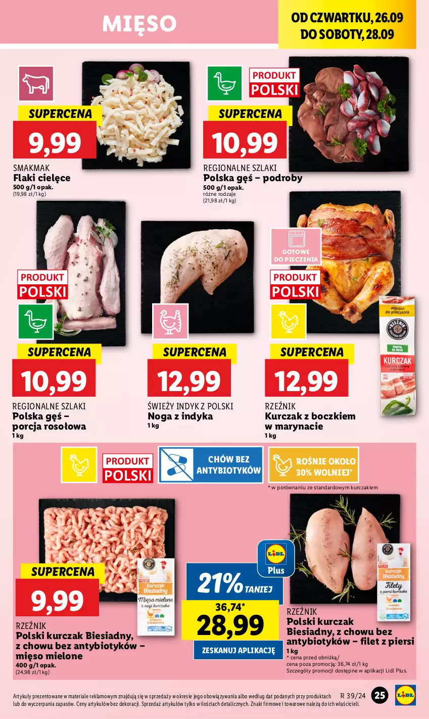 Gazetka promocyjna Lidl - GAZETKA - ważna 26.09 do 28.09.2024 - strona 31 - produkty: Flaki, Kurczak, Mięso, Mięso mielone, Piec, Por