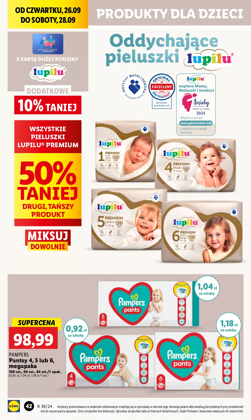 Gazetka promocyjna Lidl - GAZETKA - ważna 26.09 do 28.09.2024 - strona 48 - produkty: Dzieci, Pampers