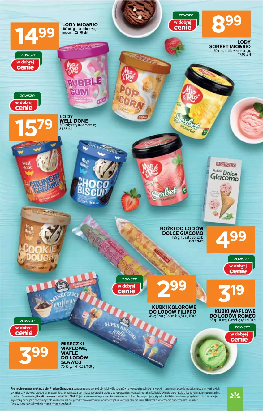 Gazetka promocyjna Stokrotka - Supermarket - ważna 10.07 do 16.07.2025 - strona 32 - produkty: HP, Lody, SVR, Wafle, Wafle do lodów