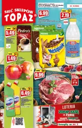 Gazetka promocyjna Topaz - Gazetka - Gazetka - ważna od 12.01 do 12.01.2022 - strona 1 - produkty: Cheerios, Corn flakes, Szynka wieprzowa, Nesquik, Kawa, Mlekovita, Lion, Szynka, Vita C, EPEE, Cini Minis, Mleko