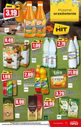 Gazetka promocyjna Topaz - Gazetka - Gazetka - ważna od 12.01 do 12.01.2022 - strona 15 - produkty: Top, Sok, Loyd, Fanta, Jacobs, Woda, Herbata, Napój, Nestea, Hortex, Fa