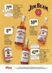 Gazetka promocyjna Dino - Gazetka - ważna od 17.05 do 17.05.2025 - strona 4 - produkty: JBL, Bourbon, Whiskey, Jim Beam, Likier, Fa