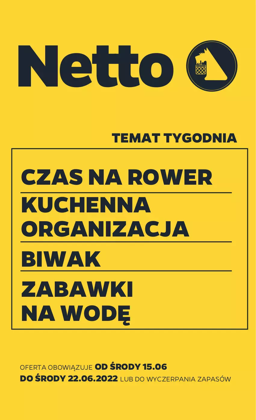 Gazetka promocyjna Netto - Gazetka non food 15.06-22.06 - ważna 15.06 do 22.06.2022 - strona 1 - produkty: Rower