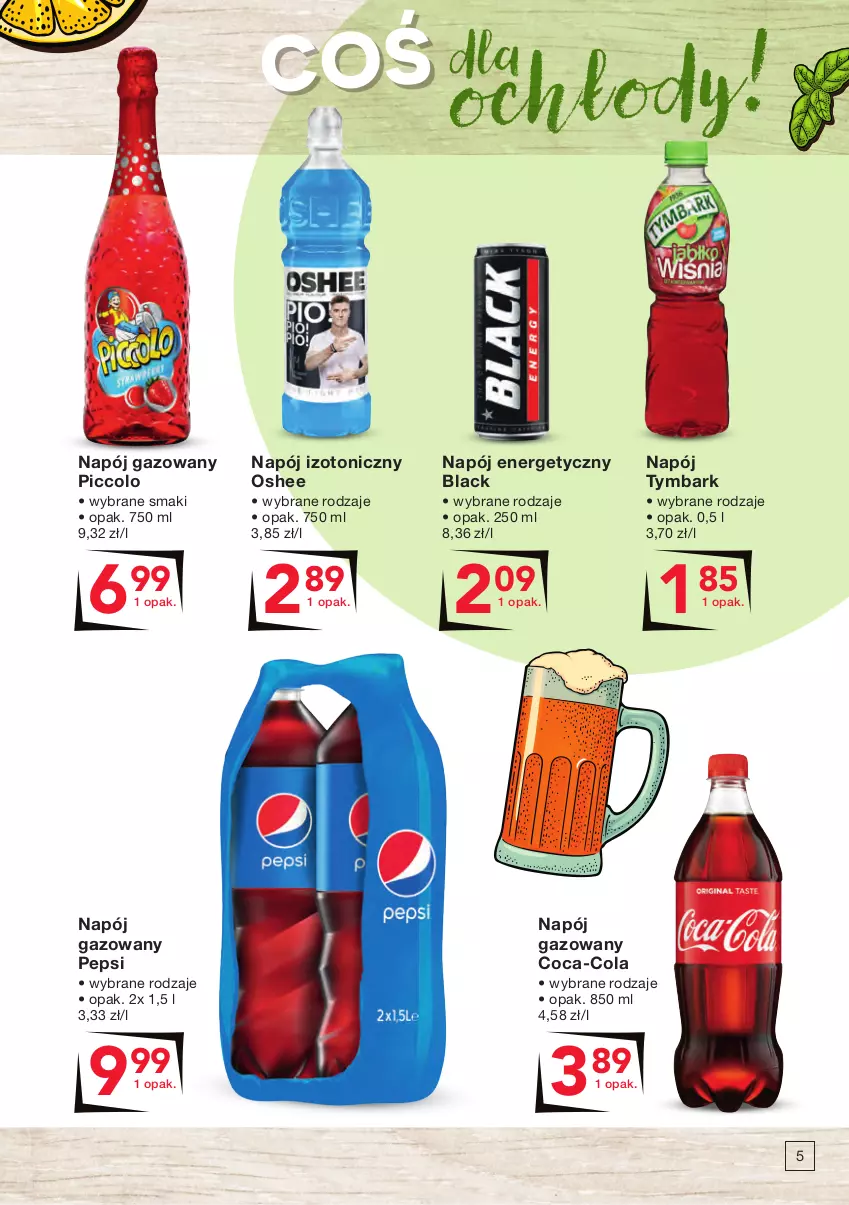 Gazetka promocyjna Odido - HITY na grill! - ważna 22.04 do 05.05.2022 - strona 5 - produkty: Coca-Cola, Lack, Napój, Napój energetyczny, Napój gazowany, Napój izotoniczny, Oshee, Pepsi, Tymbark