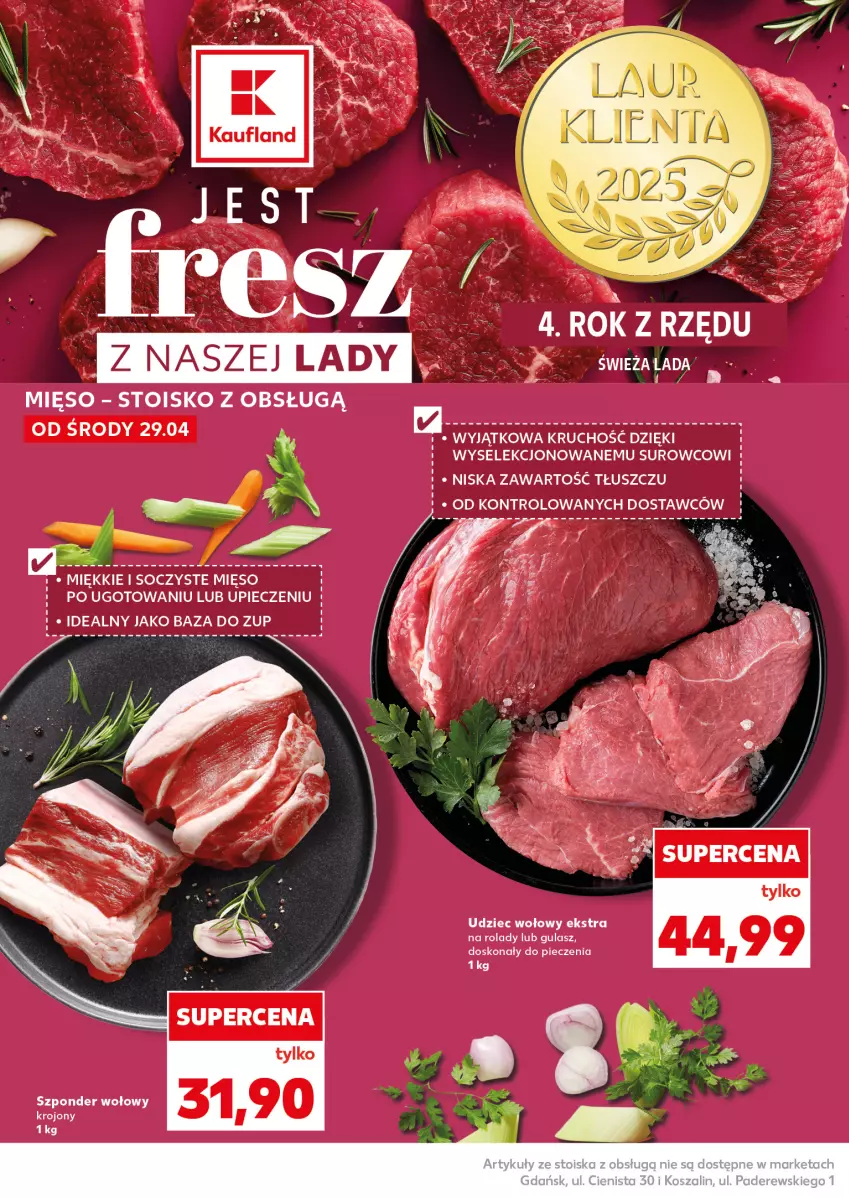 Gazetka promocyjna Kaufland - Mocny Start - ważna 04.05 do 06.05.2026 - strona 14 - produkty: Mięso, Piec, Szponder wołowy, Udziec wołowy