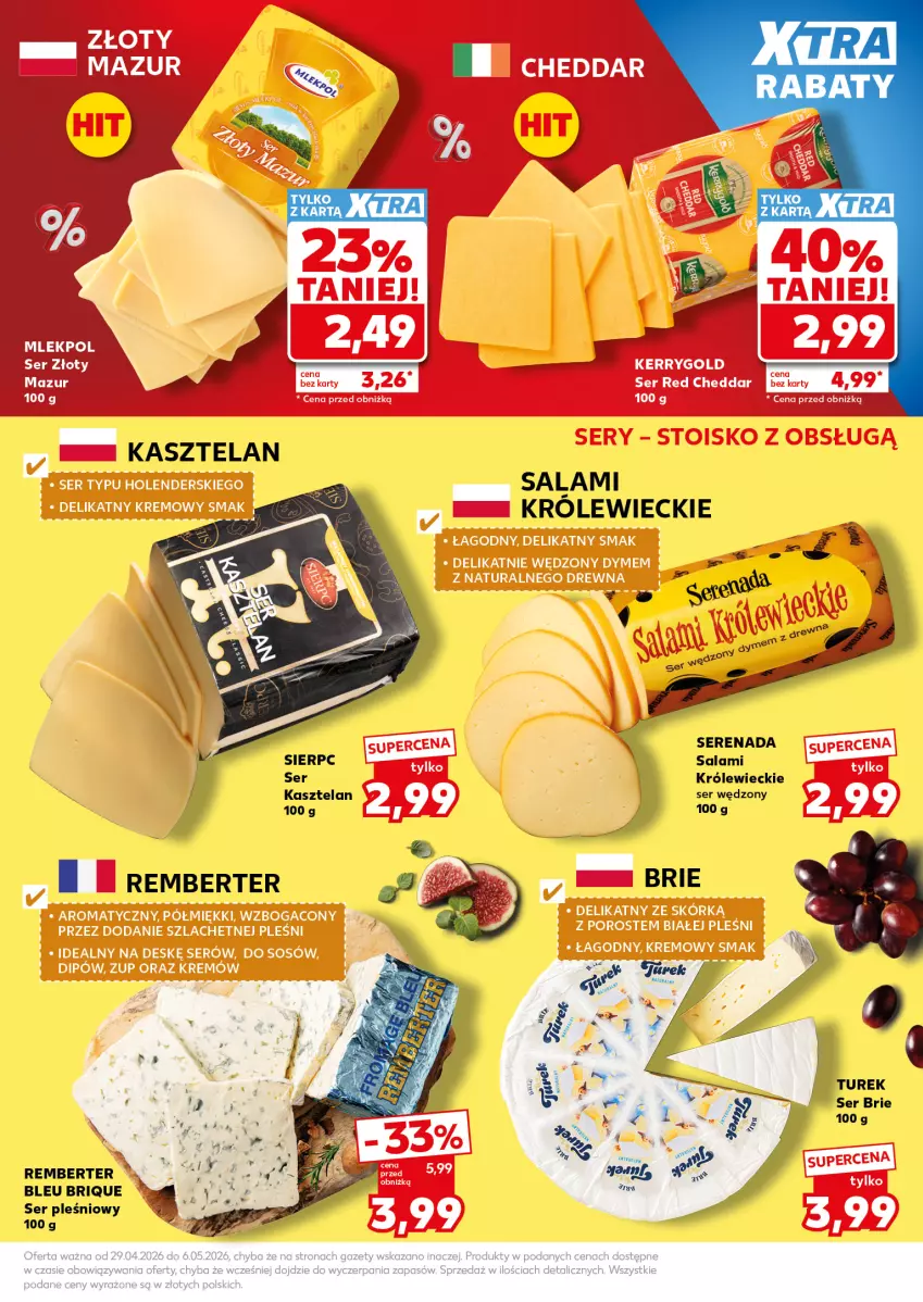 Gazetka promocyjna Kaufland - Mocny Start - ważna 04.05 do 06.05.2026 - strona 19 - produkty: Brie, Kasztelan, Salami, Ser, Ser pleśniowy