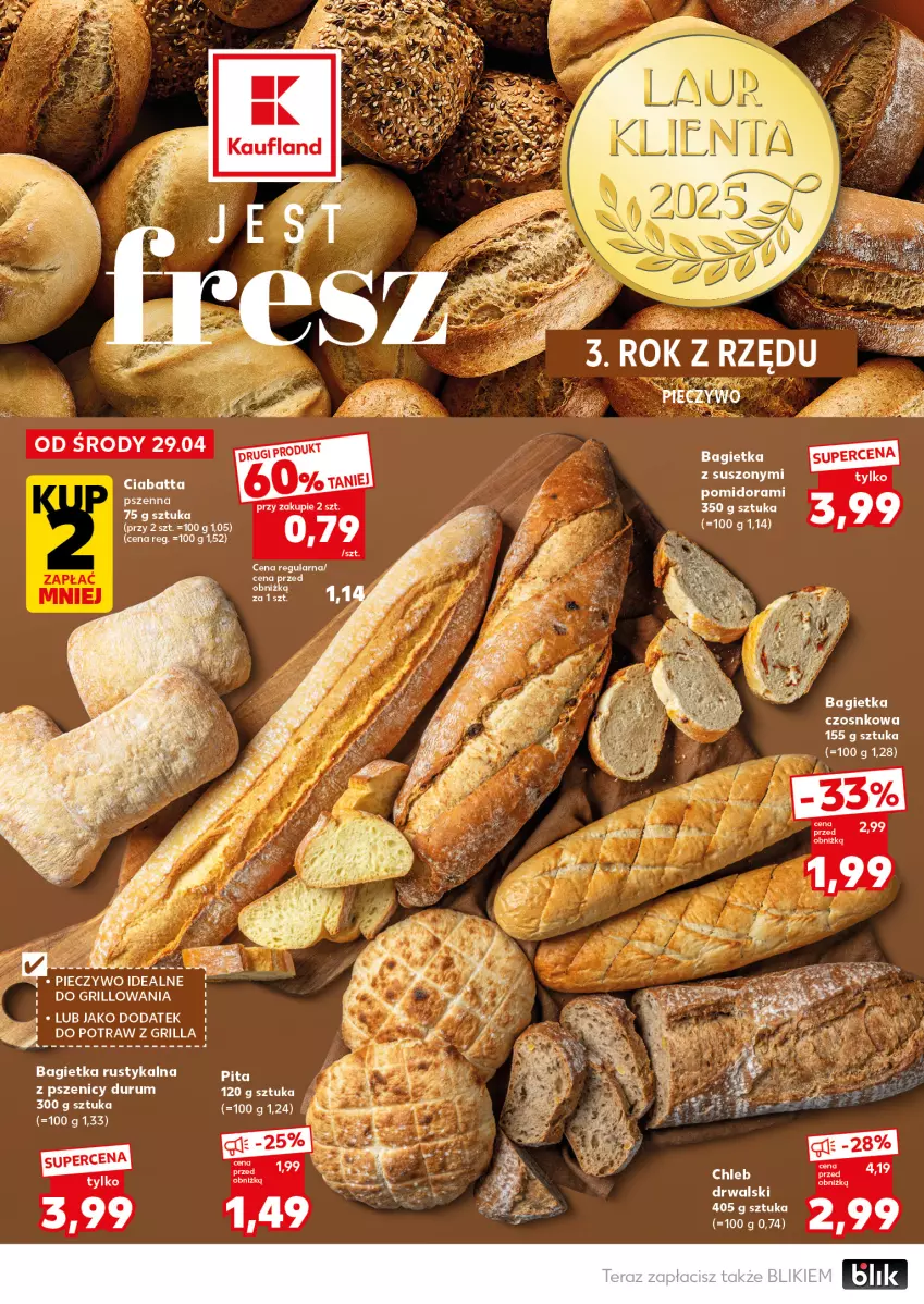Gazetka promocyjna Kaufland - Mocny Start - ważna 04.05 do 06.05.2026 - strona 20 - produkty: Bagietka, Bagietka czosnkowa, Ciabatta, Grill, Laur, Piec, Pieczywo, Rum, Rust
