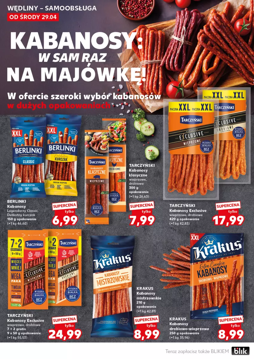 Gazetka promocyjna Kaufland - Mocny Start - ważna 04.05 do 06.05.2026 - strona 22 - produkty: Kabanos, Krakus, Kurczak, Tarczyński