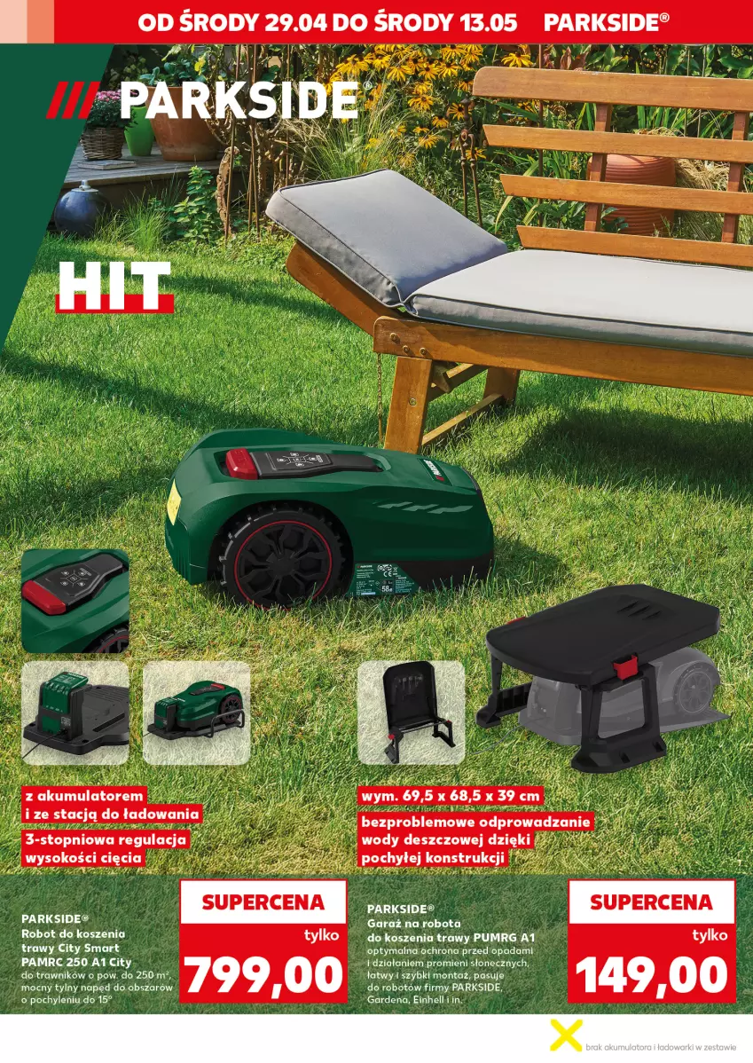 Gazetka promocyjna Kaufland - Mocny Start - ważna 04.05 do 06.05.2026 - strona 28 - produkty: Einhell, Garaż, Kosz, Parkside, Robot