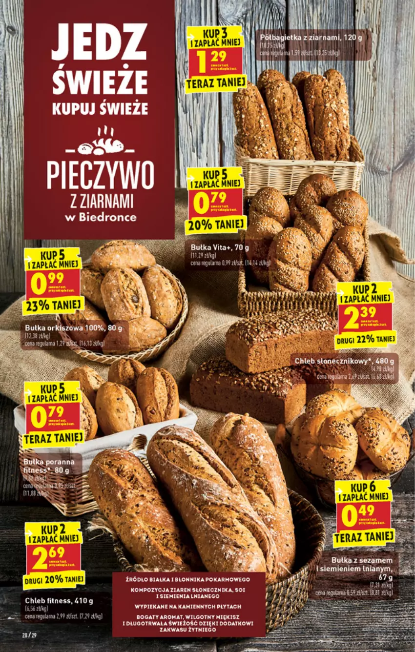 Gazetka promocyjna Biedronka - W tym tygodniu - ważna 04.10 do 09.10.2021 - strona 28 - produkty: Bułka, Chleb, Fa, LG, Piec, Pieczywo