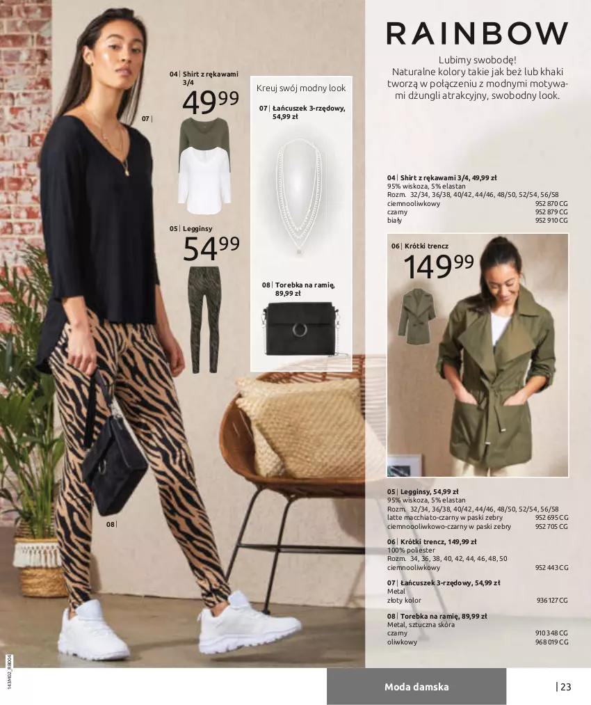 Gazetka promocyjna Bonprix - MODA DŻINSOWA, KTÓRĄ POKOCHASZ! - ważna 01.02 do 08.08.2021 - strona 25 - produkty: Chia, Gin, Kawa, Legginsy, Moda, Torebka, Trencz