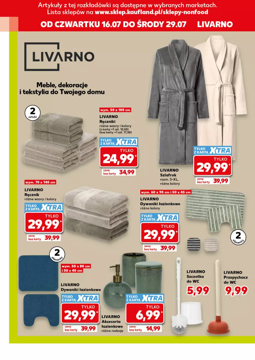 Gazetka promocyjna Kaufland - Kaufland - ważna 16.07 do 29.07.2026 - strona 8 - produkty: Dywan, Dywanik, Ivar, Meble, Ręcznik, Szczotka, Szlafrok