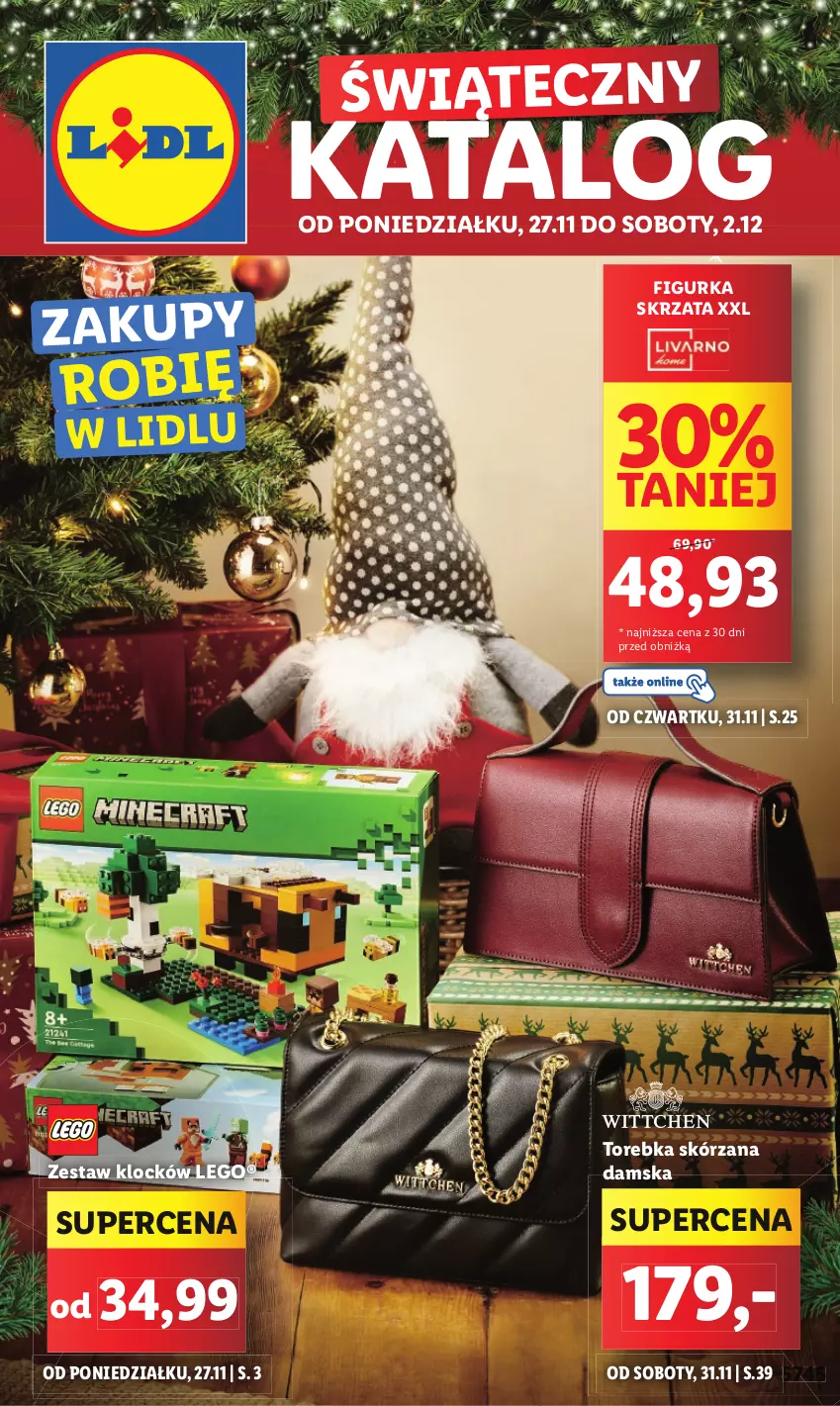 Gazetka promocyjna Lidl - GAZETKA - ważna 27.11 do 02.12.2023 - strona 1 - produkty: LEGO, Skrzat, Torebka