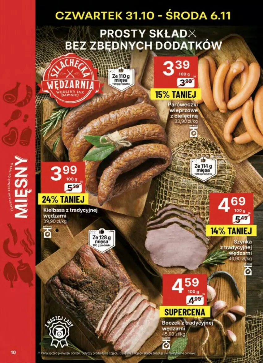 Gazetka promocyjna Delikatesy Centrum - ważna 31.10 do 06.11.2024 - strona 2 - produkty: Kiełbasa, Rosie