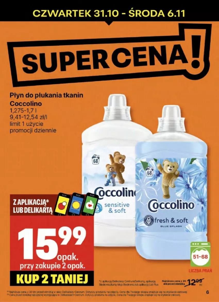 Gazetka promocyjna Delikatesy Centrum - ważna 31.10 do 06.11.2024 - strona 54 - produkty: Coccolino, Fa, Płyn do płukania