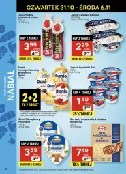 Gazetka promocyjna Delikatesy Centrum - Gazetka - ważna od 06.11 do 06.11.2024 - strona 10 - produkty: Mozzarella, Cheddar, Ser, Danone, Zott, Bell, Jogurt, Serek kanapkowy, Serek, Hochland, Fanta, Danio, Bella, Jogobella, Jogurt pitny, Fa