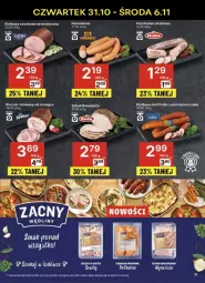Gazetka promocyjna Delikatesy Centrum - Gazetka - ważna od 06.11 do 06.11.2024 - strona 3 - produkty: Kurczak, Gra, Kiełbasa szynkowa, Pasztet, Boczek, Kiełbasa