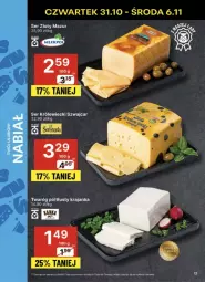 Gazetka promocyjna Delikatesy Centrum - Gazetka - ważna od 06.11 do 06.11.2024 - strona 9 - produkty: Ser, Twaróg, Złoty Mazur, Ser Królewiecki, Twaróg półtłusty
