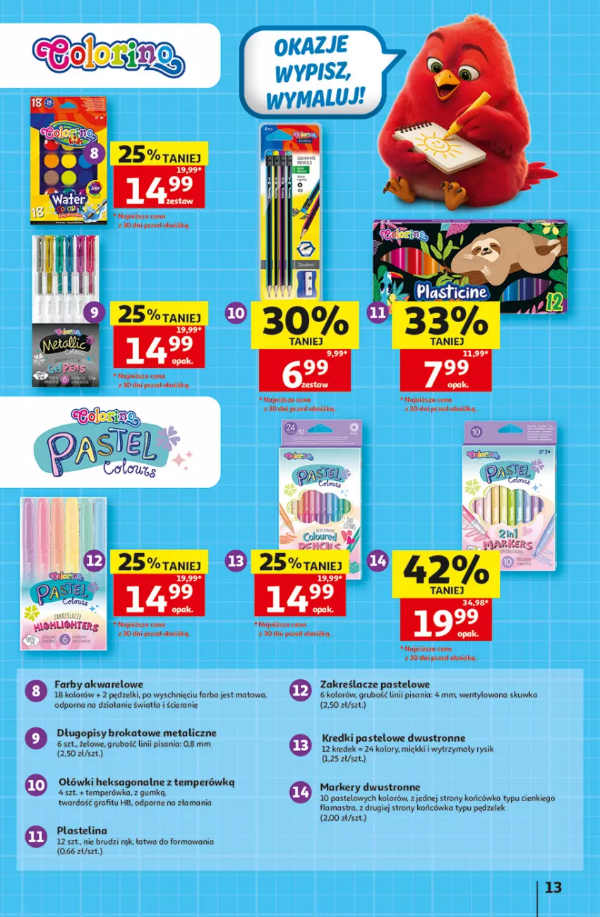 Gazetka promocyjna Auchan - 30 Lat Hipermarket - ważna 23.07 do 29.07.2026 - strona 13 - produkty: Długopis, Fa, Gra, LG, Marker, Plastelina, Por