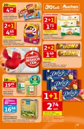 Gazetka promocyjna Auchan - 30 Lat Hipermarket - Gazetka - ważna od 29.07 do 29.07.2026 - strona 25 - produkty: Ciastka, Sok, BIC, Kawa ziarnista, Kawa, Dilmah, Lion, Rogal, Baton, Lizaki, Herbata, Nimm2