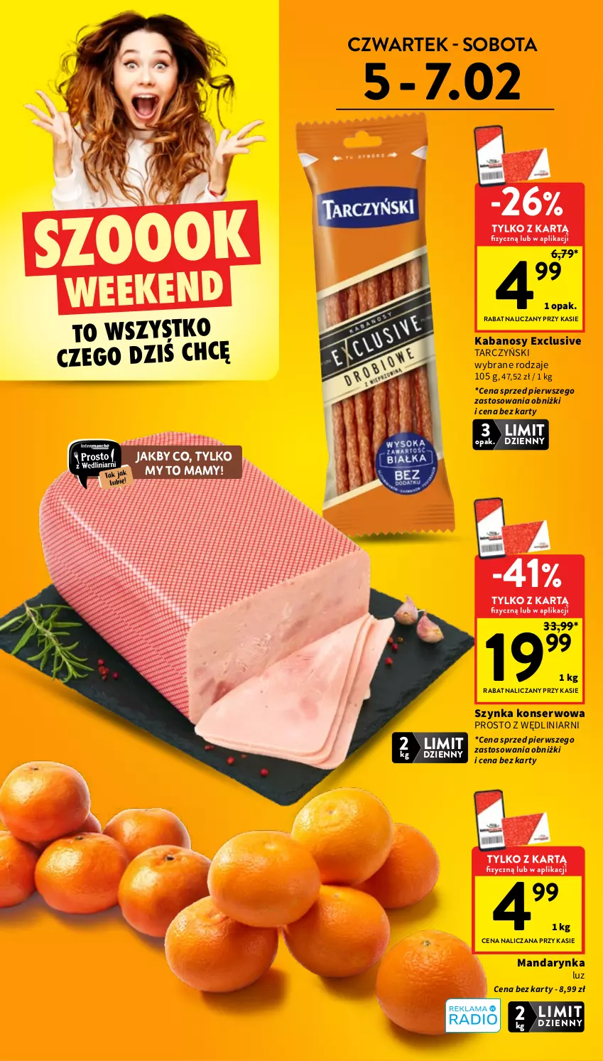 Gazetka promocyjna Intermarche - Gazetka promocyjna - ważna 05.02 do 11.02.2026 - strona 2 - produkty: Kabanos, Ser, Szynka, Szynka konserwowa, Tarczyński